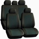 Housse siège auto fractionnable noire et bleue Lujo