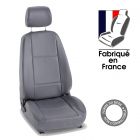 Housse siège chauffeur utilitaire sur mesure pour RENAULT KANGOO 3 Van - Utilitaire 3 places (De 07/2021 à ...) Simili cuir gris
