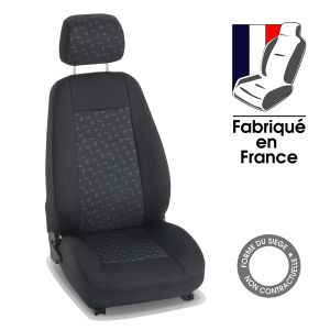 Housses de siège auto sur mesure pour OPEL ZAFIRA TOURER - 5 places (De 11/2011 à ...) Style noir