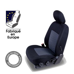 Housses de sièges avant sur mesure LANCIA MUSA (De 01/2004 à 12/2012) Damier noir