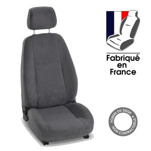 Housses siège auto sur mesure FIAT ULYSSE (1) - 8 Places (De 02/1995 à 07/2002) anthracite Alcan - 8 sièges
