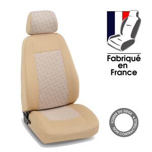 Housses siège auto sur mesure LANCIA ZETA - 8 places beige Style - 8 sièges