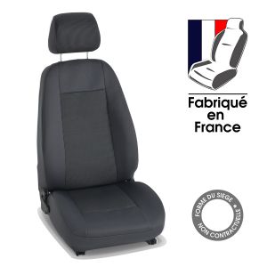 Housses siège auto sur mesure CITROEN C8 - 8 places gris et gris Amélio - 8 sièges