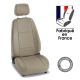 Housses siège auto sur mesure pour RENAULT ESPACE 4 Long - 7 places (De 09/2002 à 04/2015) beige Simili cuir - 7 sièges