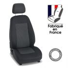 Housses siège auto sur mesure pour OPEL ZAFIRA TOURER - 7 places (De 11/2011 à ...) noir et gris Amélio - 7 sièges