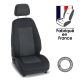 Housses sur mesure pour utilitaire PEUGEOT PARTNER III standard - 3 places (De 11/2018 à ...) 3 places Amélio noir et gris