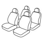 MERCEDES CLASSE R (W251) - 4 Places (De 11/2005 à ...) sur mesure 2 Housses pour sièges avant + Housses pour les 2 sièges arrières