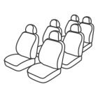 FIAT ULYSSE (1) - 6 Places (De 02/1995 à 07/2002) sur mesure 2 Housses pour sièges avant + Housses pour les 4 sièges arrières